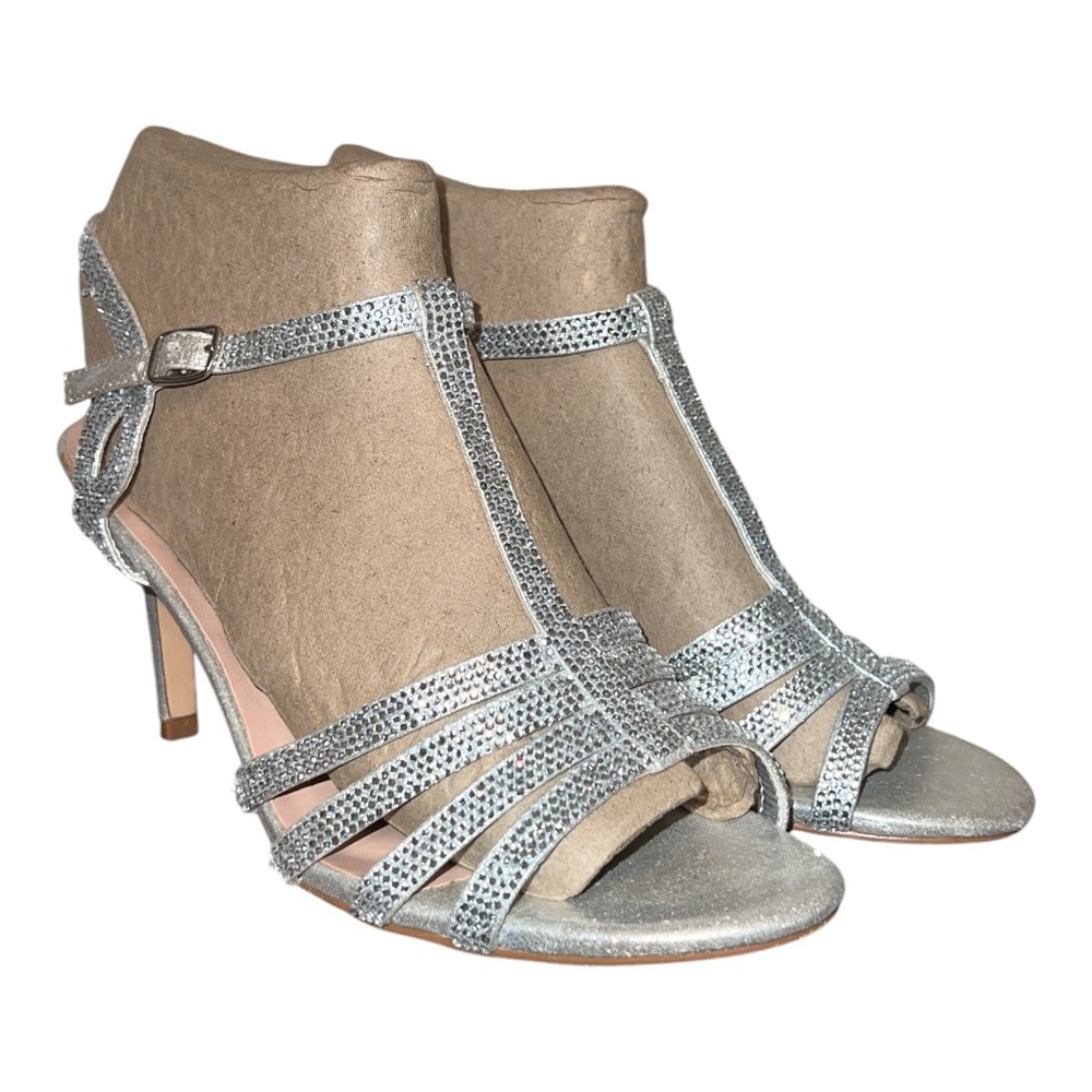 L Lorraine Silver Sandals Size 10